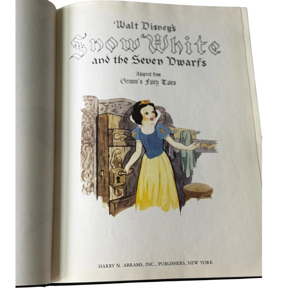 Snow White Seven Dwarfs 1987 Abrams 50th Anniversary Facsimile Edition Book